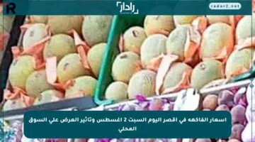 أسعار الفاكهة في أقصر اليوم السبت 2 أغسطس وتأثير العرض على السوق المحلي